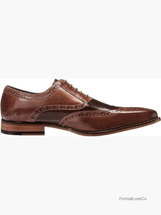 Wingtip Oxford Lace-Up Dress Shoes Memory Foam Cushioned Men\'s Oxfords main image 6